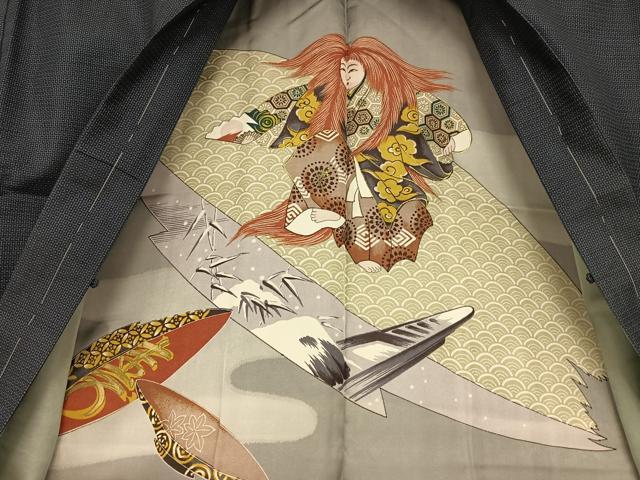 平和屋着物●男性 本場大島紬 アンサンブル 100亀甲 総詰め 正絹 逸品 未使用 AABA8814zg