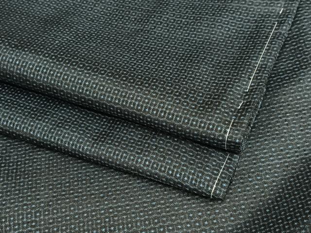 平和屋着物●男性 本場大島紬 アンサンブル 100亀甲 総詰め 正絹 逸品 未使用 AABA8814zg