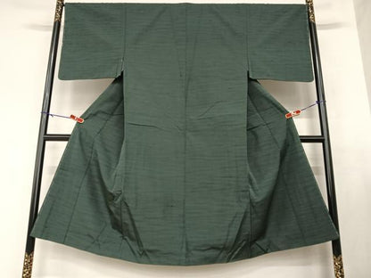 平和屋着物●男性 紬 アンサンブル 色無地 蝋色 正絹 逸品 未使用 AABA8818zg