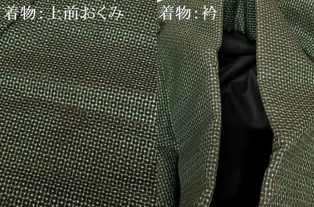 平和屋着物●男性　本場大島紬　アンサンブル　100亀甲　総詰め　正絹　逸品　AABA8820zg