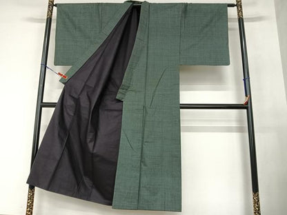 平和屋着物●男性　本場大島紬　アンサンブル　100亀甲　総詰め　正絹　逸品　AABA8820zg