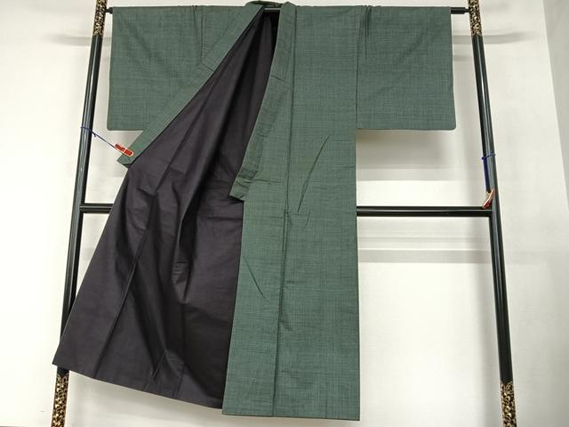 平和屋着物●男性　本場大島紬　アンサンブル　100亀甲　総詰め　正絹　逸品　AABA8820zg
