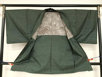 平和屋着物●男性　本場大島紬　アンサンブル　100亀甲　総詰め　正絹　逸品　AABA8820zg