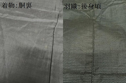 平和屋着物●男性　本場大島紬　アンサンブル　120亀甲　総絣　正絹　逸品　AABA8823zg