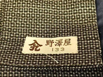 平和屋着物●男性　本場大島紬　アンサンブル　120亀甲　総詰め　正絹　逸品　AABA8828zg