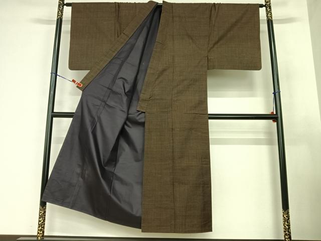 平和屋着物●男性　本場大島紬　アンサンブル　一元絣　正絹　逸品　AABA8833zg