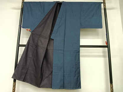 平和屋着物●男性　本場大島紬　アンサンブル　100亀甲　総詰め　正絹　逸品　AABA8841zg