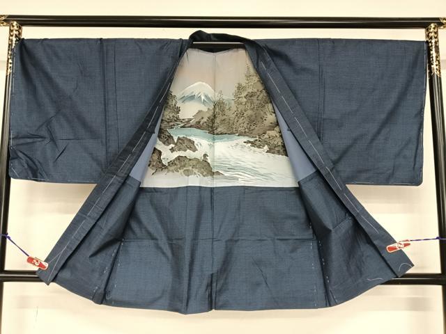 平和屋着物●男性　本場大島紬　アンサンブル　100亀甲　総詰め　正絹　逸品　AABA8841zg