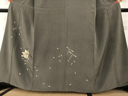 平和屋着物●京童人形絵師 高橋翠延 訪問着 童子 正絹 逸品 AABA8851zg