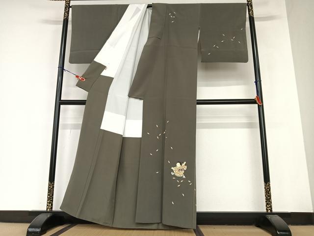 平和屋着物●京童人形絵師 高橋翠延 訪問着 童子 正絹 逸品 AABA8851zg