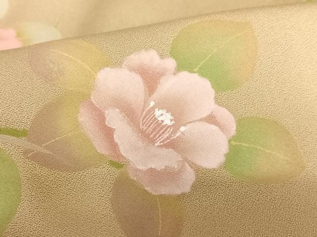 平和屋着物●訪問着 作家物 草花文 暈し染め 正絹 逸品 AABA8854zg