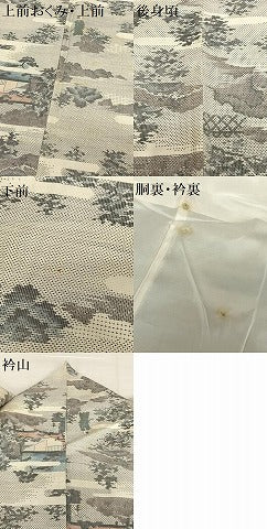平和屋着物●本場大島紬　カタス7マルキ　総絣　人物風景文　杉野つむぎ技研　証紙付き　正絹　逸品　AABA8856zg