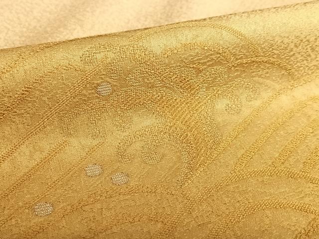 平和屋着物●染色の魔術師　染乃座・大久保玄才　そめのざ玄才　訪問着　刺繍　立波文　暈し染め　金糸　正絹　逸品　AABA8870zg