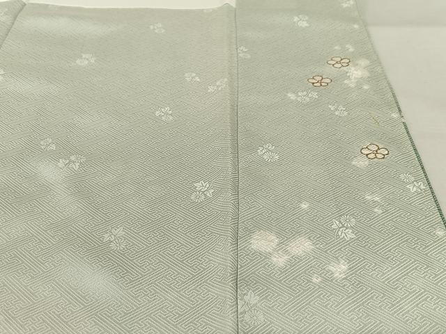 平和屋着物●訪問着　駒刺繍　絞り　地紙重ね花文　暈し染め　金彩　正絹　逸品　AABA8878zg