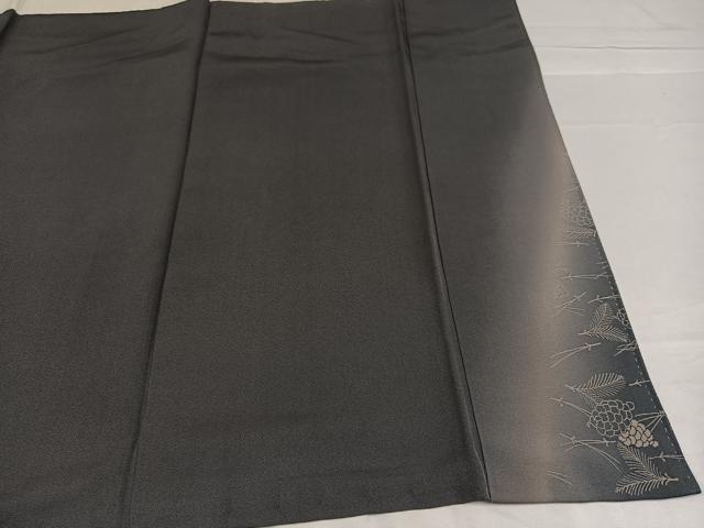 平和屋着物●訪問着　刺繍　松かさ　暈し染め　正絹　逸品　AABA8930ph