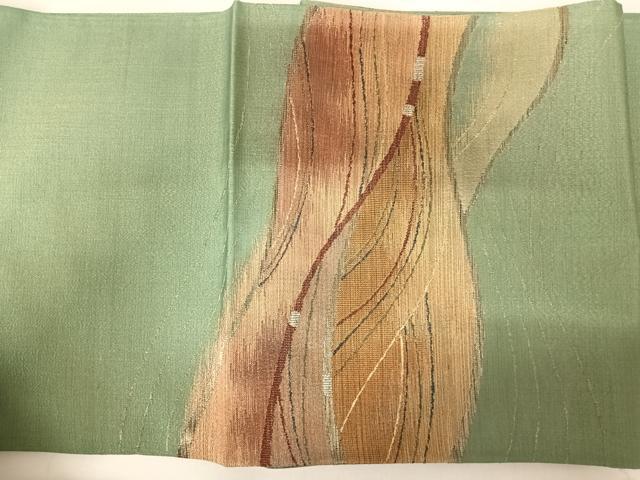 平和屋着物◎太鼓柄袋帯 流水文 金糸 正絹 逸品 AABA8998yx