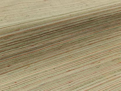 平和屋着物▽上質な紬 単衣 横段文 正絹 逸品 AABA9122jh