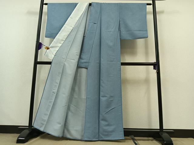 平和屋着物▽江戸小紋 単衣 鮫小紋柄 洗える着物 AABA9123jh