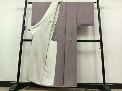 平和屋着物▽江戸小紋 単衣 立涌文様 正絹 逸品 AABA9124jh