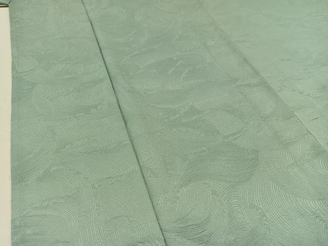 平和屋着物▽上質な色無地 単衣 立波地紋 瓶覗色 正絹 逸品 AABA9126jh