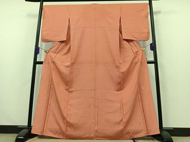平和屋着物▽伝統工芸士　石塚幸生　江戸小紋　単衣　角通し　正絹　逸品　AABA9127jh