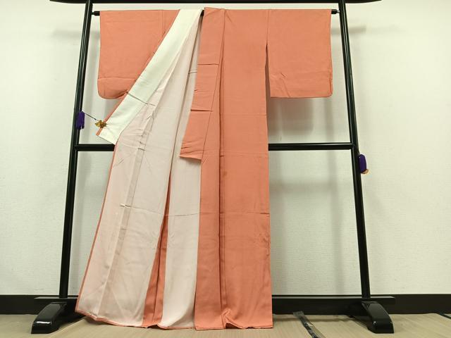 平和屋着物▽伝統工芸士　石塚幸生　江戸小紋　単衣　角通し　正絹　逸品　AABA9127jh