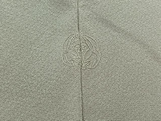 平和屋着物▽上質な色無地 単衣 薄鈍色 正絹 逸品 AABA9128jh