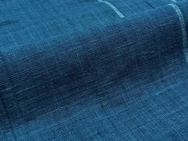 平和屋着物▽上質な紬 単衣 間道 正絹 逸品 未使用 AABA9134jh