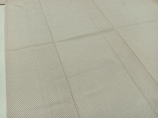 平和屋着物▽本塩沢　単衣　蚊絣　正絹　逸品　AABA9136jh