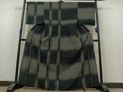 平和屋着物▽訪問着 単衣 間道 正絹 逸品 AABA9138jh