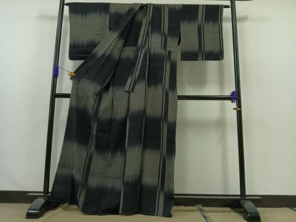 平和屋着物▽訪問着 単衣 間道 正絹 逸品 AABA9138jh