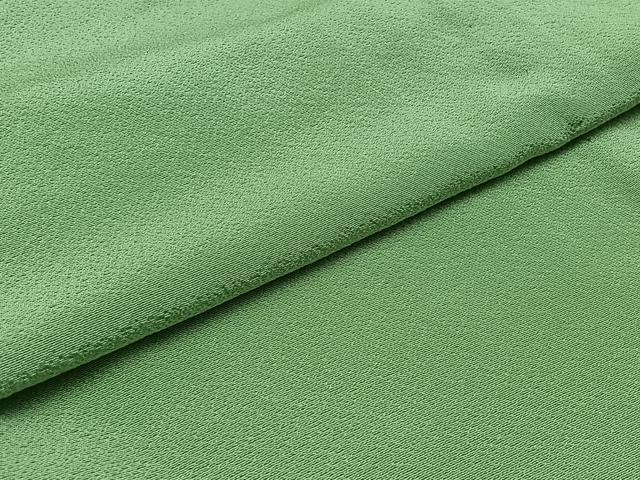 平和屋着物▽上質な色無地　単衣　青竹色　正絹　逸品　AABA9149jh