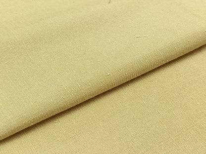 平和屋着物▽上質な紬　単衣　亜麻色　正絹　逸品　AABA9150jh