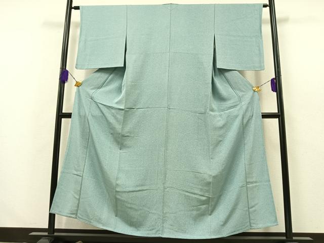 平和屋着物▽上質な小紋 単衣 作家物 霞文 正絹 逸品 AABA9157jh