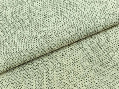 平和屋着物▽本塩沢 単衣 110亀甲 幾何学間道 正絹 逸品 AABA9158jh