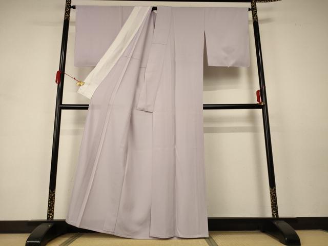 平和屋着物＊夏物 色無地 絽 桜鼠色 証紙付き 正絹 逸品 未使用 AABA9284jd