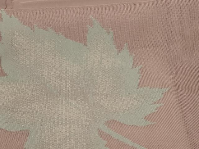 平和屋着物＊夏物　訪問着　紗　舞葉文　正絹　逸品　AABA9303jd