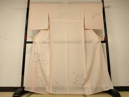 平和屋着物＊夏物 訪問着 絽 草花文 正絹 逸品 AABA9304jd