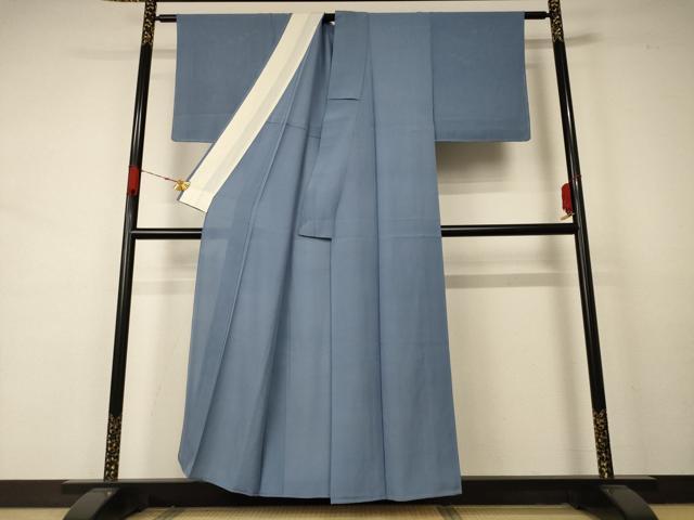 平和屋着物＊夏物　色無地　絽　藍鼠色　正絹　逸品　未使用　AABA9306jd