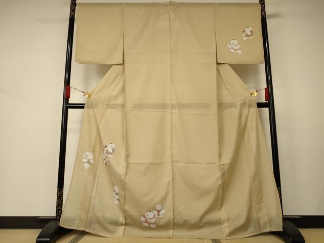 平和屋着物＊夏物 訪問着 絽 唐子 洗える着物 AABA9309jd