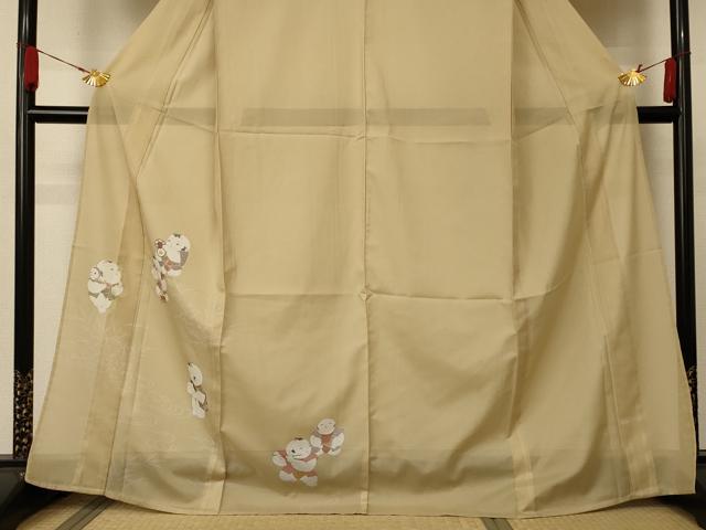 平和屋着物＊夏物 訪問着 絽 唐子 洗える着物 AABA9309jd