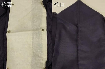 平和屋着物＊夏物 色無地 絽 黒紅色 洗える着物 未使用 AABA9310jd