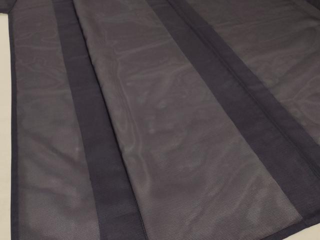 平和屋着物＊夏物 色無地 絽 黒紅色 洗える着物 未使用 AABA9310jd