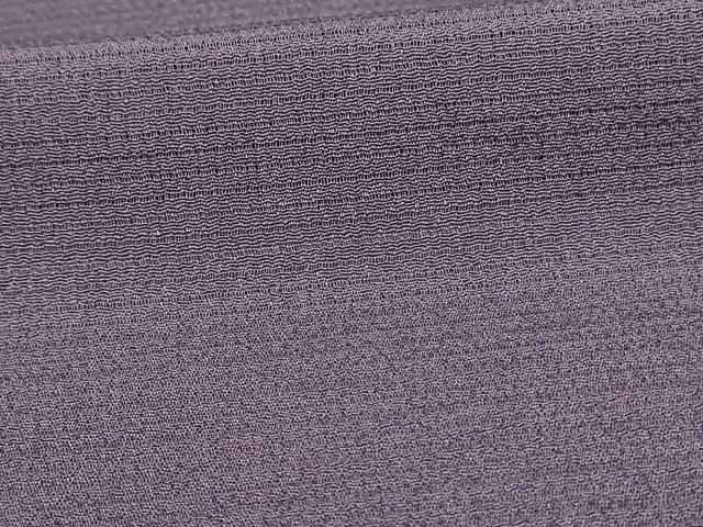平和屋着物＊本加賀友禅作家 成竹登茂男監修 夏物 色無地 絽 紫鼠色 正絹 逸品 AABA9314jd