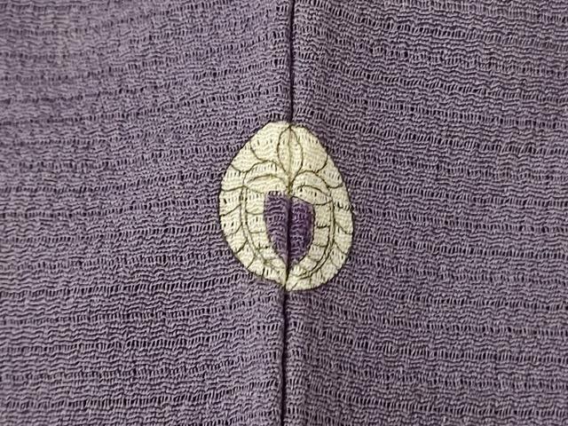 平和屋着物＊本加賀友禅作家 成竹登茂男監修 夏物 色無地 絽 紫鼠色 正絹 逸品 AABA9314jd