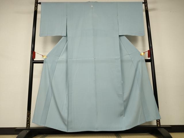 平和屋着物＊夏物 色無地 絽 千草鼠色 正絹 逸品 AABA9316jd