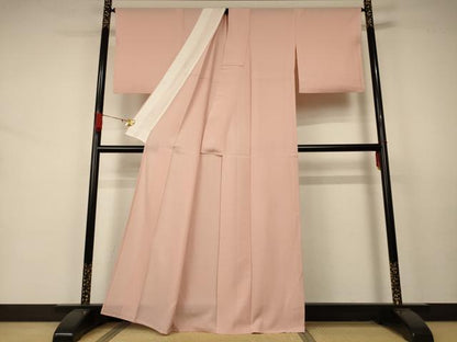 平和屋着物＊夏物 色無地 絽 洗柿色 正絹 逸品 AABA9318jd