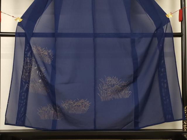 平和屋着物＊夏物 訪問着 絽 草花文 金彩 銀糸 正絹 逸品 AABA9321jd