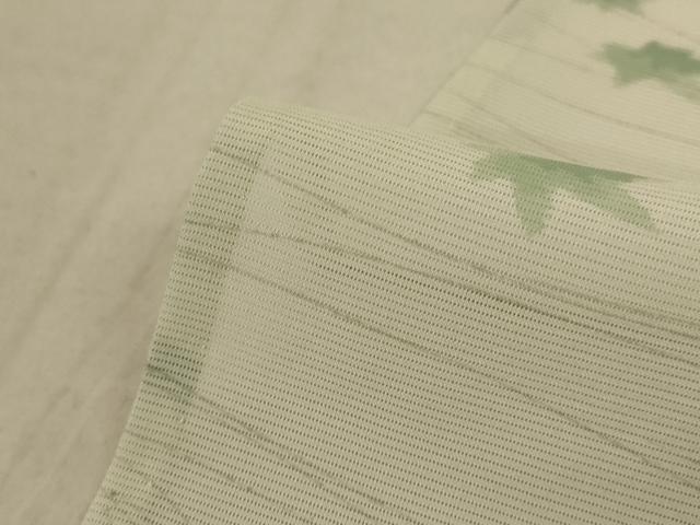 平和屋着物＊夏物 小紋 絽 刺繍 水車 正絹 逸品 AABA9322jd