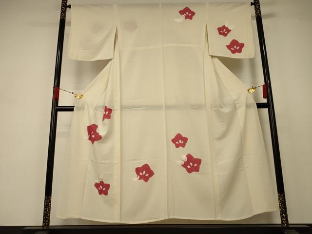 平和屋着物＊夏物 訪問着 絽 花蝶文 正絹 逸品 AABA9323jd